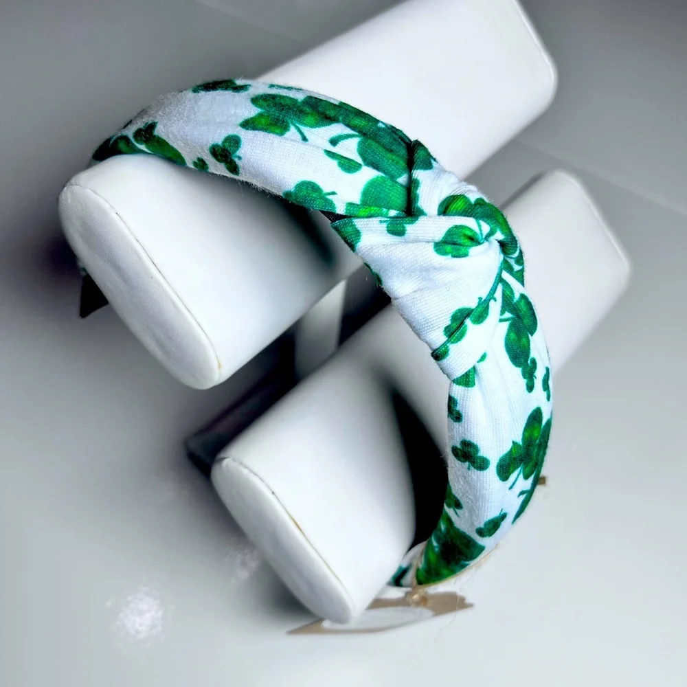 ☘️ SHAMROCK HEADBAND | Knotted Top | ST PATRICK’S Day! - Picture 3 of 10